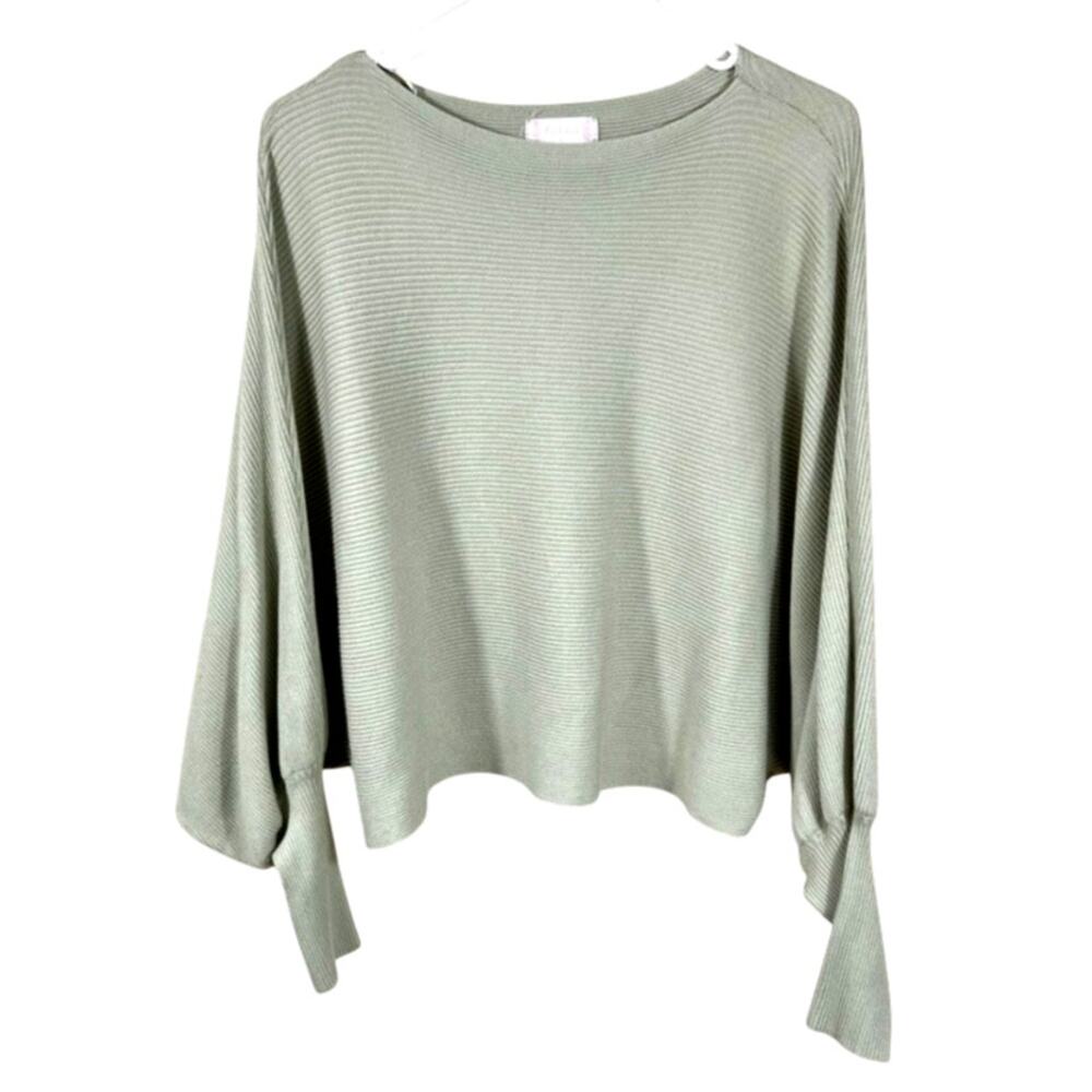 Anthropologie x Alter'd State Green Crop Shirt Womens Size L Pullover